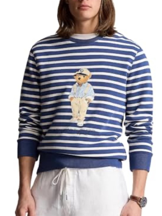 Polo Ralph Lauren Other - Polo Ralph Lauren Polo Bear Stripe Sweatshirt | 2XB NWT